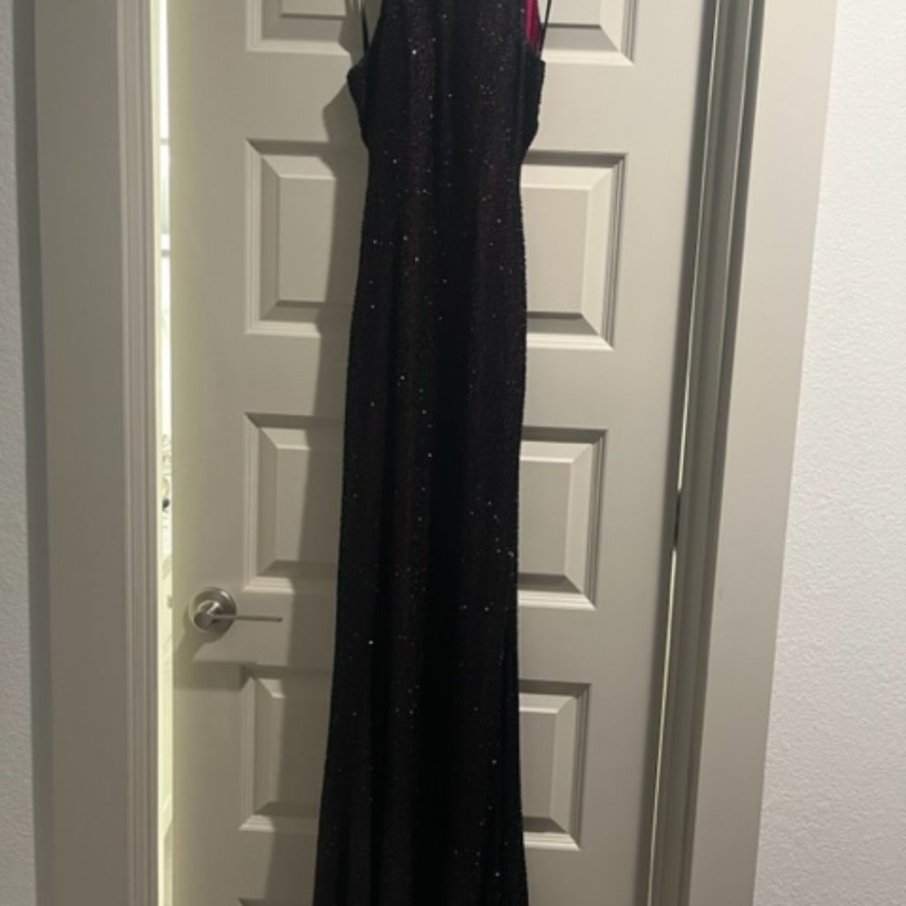 Tootsies Beaded Evening Gown Size S  Color is: Fuchsia